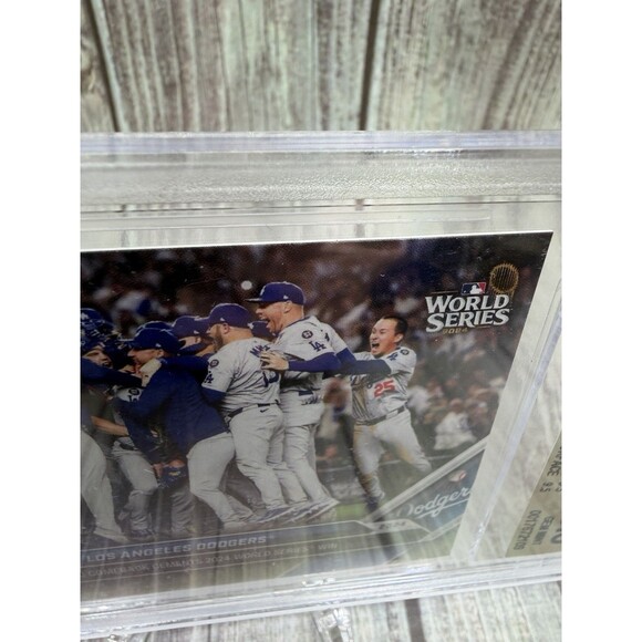 2024 TOPPS NOW #885 LOS ANGELES DODGERS/9478 World Series Win BGS 9.5 Gem Mint - Picture 3 of 10